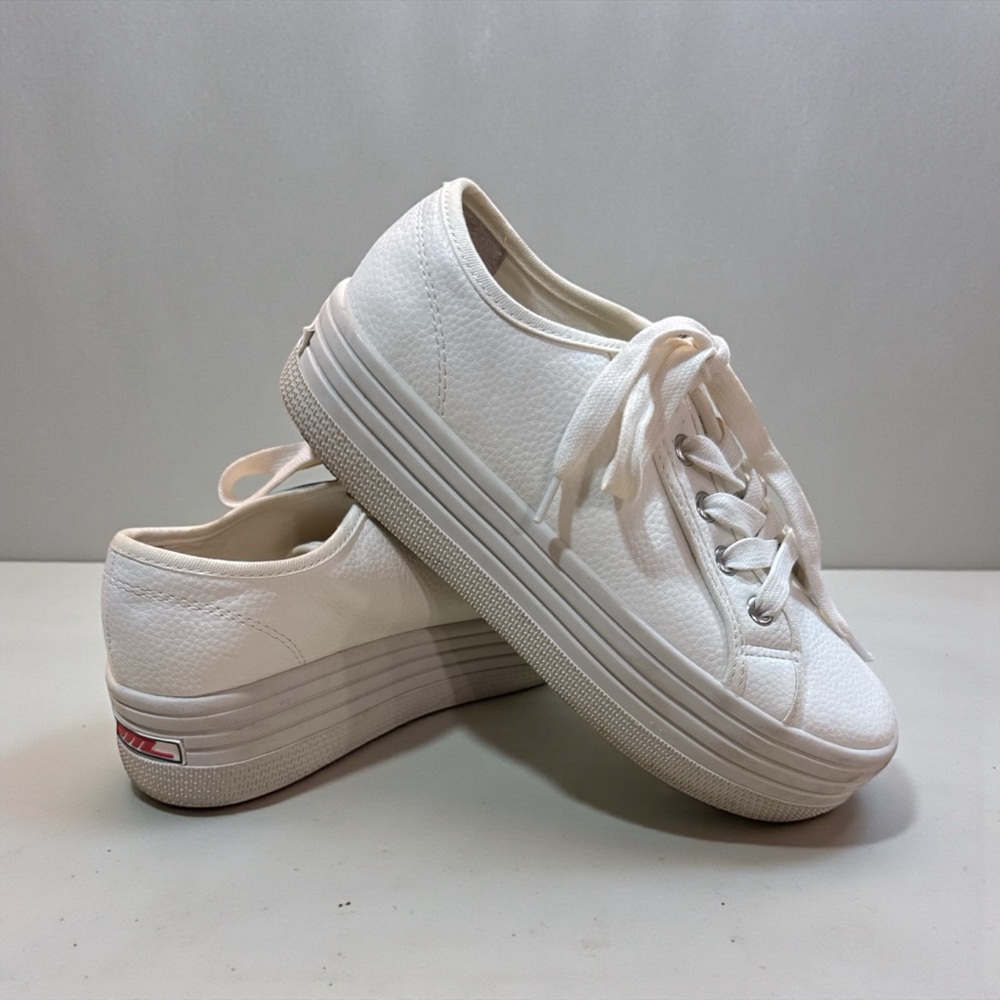 Steve Madden White Platform Sneakers